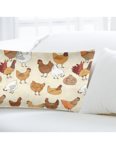 Funda de Almohada Microfibra LBHH 35.5x50.8 cm A Cría de Pollos Funda de Almohada Microfibra LBHH 35.5x50.8 cm A Cría de Pollos