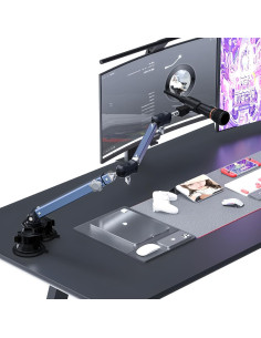 Brazo de Micrófono Ajustable 360 Aluminio Azul 1.5 kg 2