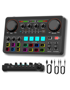 Mezclador de Audio HOSONGIN P300 - Interfaz USB con Efectos