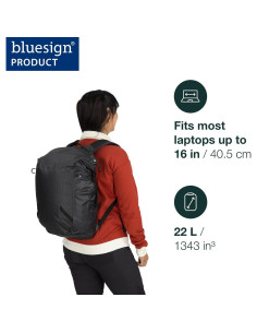 Mochila Osprey Transporter Zinch Resistente al Agua 22L Negro 2