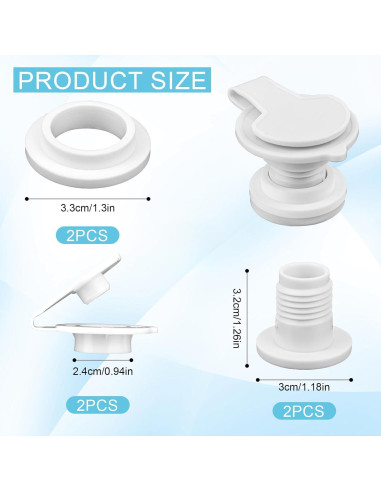 Kit de Tapones de Drenaje NQEUEPN para Enfriadores Quart Coleman
