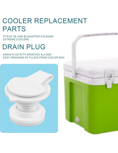 Kit de Tapones de Drenaje NQEUEPN para Enfriadores Quart Coleman