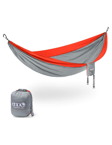 Hamaca Ligera ENO SingleNest Naranja/Gris para Camping