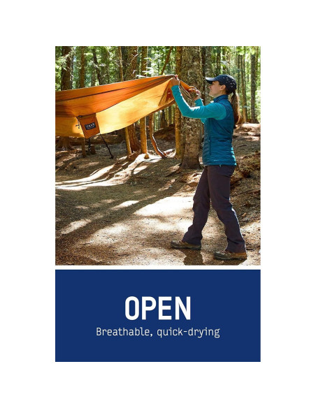 Hamaca Ligera ENO SingleNest Naranja/Gris para Camping