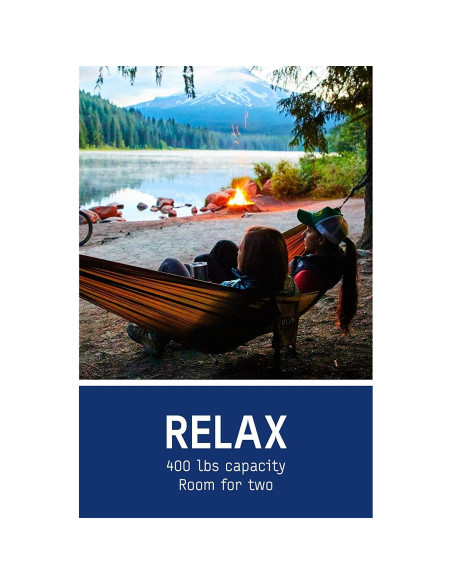 Hamaca Ligera ENO SingleNest Naranja/Gris para Camping