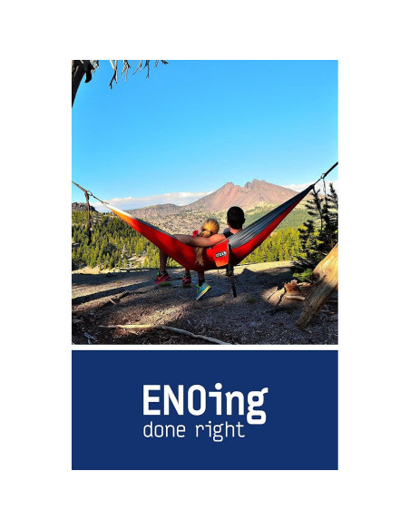 Hamaca Ligera ENO SingleNest Naranja/Gris para Camping