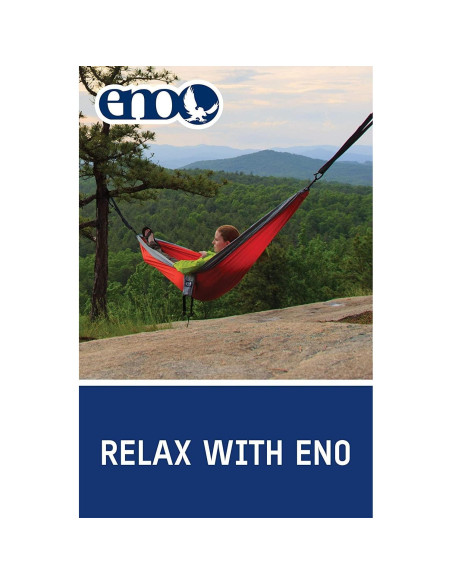 Hamaca Ligera ENO SingleNest Naranja/Gris para Camping