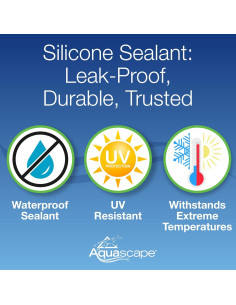 Sellador de Silicona Negro Aquascape 29186 - 286.3 g Impermeable 2