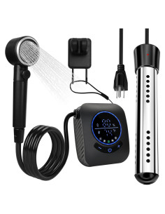 Ducha Portátil Yimserk YS-OSBK5H con Calentador 2000W 6L/min