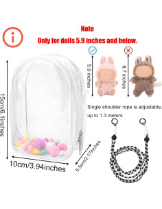 Estuche Protector para Muñecas de Peluche Tinoaly 15cm PVC 2
