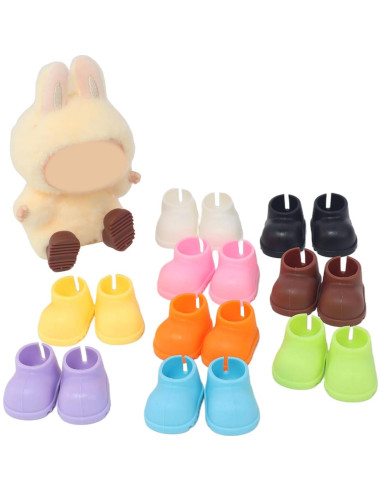 9 Pares de Zapatos de Muñeca 17cm 18INDC - Accesorios de Plástico