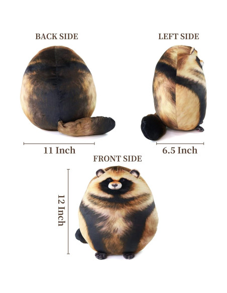 Peluche de Mapache Suave Jason Toys 25.4 cm