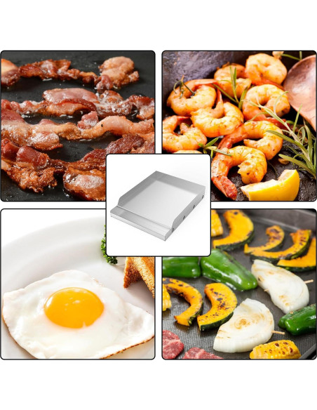 Plancha de Acero Inoxidable Onlyfire para BBQ 31.75x40.64 cm