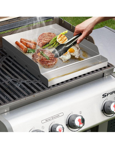 Plancha de Acero Inoxidable Onlyfire para BBQ 31.75x40.64 cm