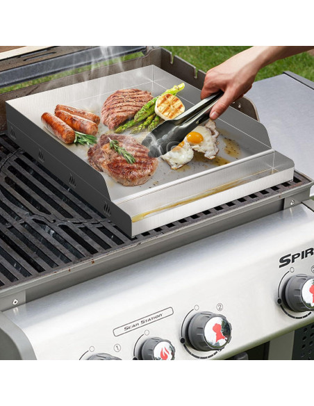 Plancha de Acero Inoxidable Onlyfire para BBQ 31.75x40.64 cm