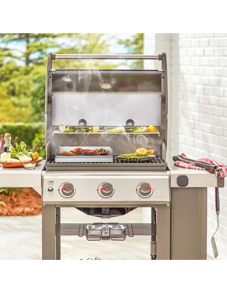 Plancha de Acero Inoxidable Onlyfire para BBQ 31.75x40.64 cm