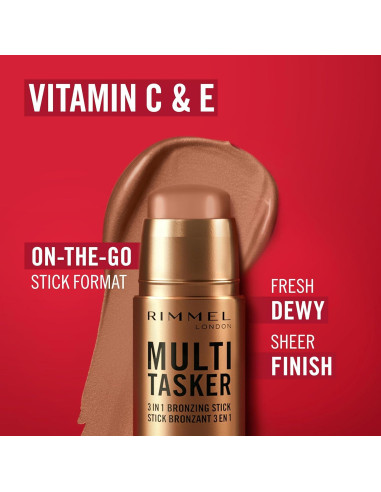 Barra Bronceadora Rimmel Multi Tasker 001 Claro 17.86g