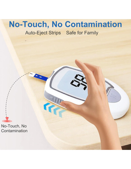 Kit Monitor de Glucosa CAKRNPS G-425-3 con 100 Tiras y Lancetas