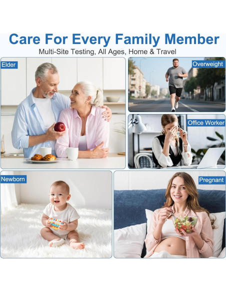 Kit Monitor de Glucosa CAKRNPS G-425-3 con 100 Tiras y Lancetas