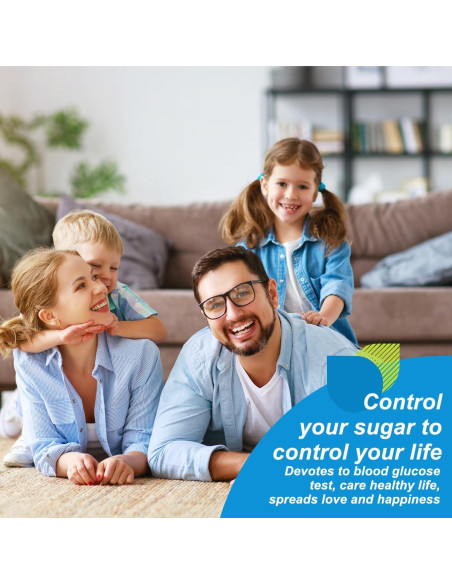 Kit Monitor de Glucosa CAKRNPS G-425-3 con 100 Tiras y Lancetas