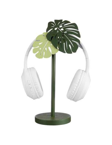 Soporte de Auriculares Yookeer Monstera de Madera 25x12cm