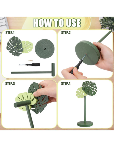 Soporte de Auriculares Yookeer Monstera de Madera 25x12cm