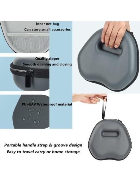 Funda Dura para Auriculares Razer Barracuda X 2022 Gris