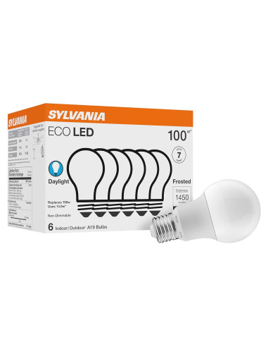 Bombilla LED Sylvania A19 14.5W 1450 lúmenes 5000K - 6 unidades