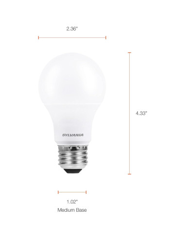 Bombilla LED Sylvania A19 14.5W 1450 lúmenes 5000K - 6 unidades