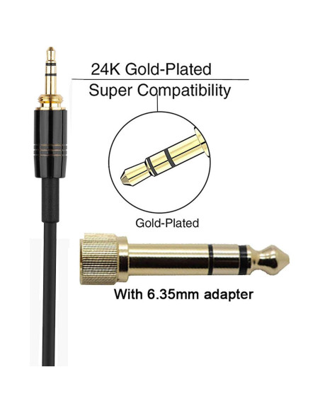 Cable de Reemplazo AUX Butiao Q701 para Auriculares AKG Cable de Reemplazo AUX Butiao Q701 para Auriculares AKG