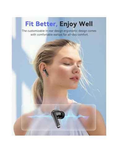 Auriculares Inalámbricos Bluetooth XIAOWTEK S66 50H Batería IPX7