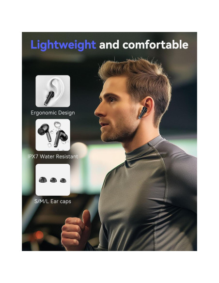 Auriculares Inalámbricos Bluetooth XIAOWTEK S66 50H Batería IPX7 Auriculares Inalámbricos Bluetooth XIAOWTEK S66 50H Batería IPX7
