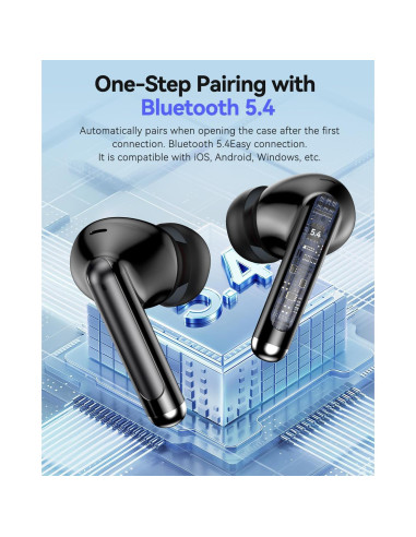 Auriculares Inalámbricos Bluetooth XIAOWTEK S66 50H Batería IPX7