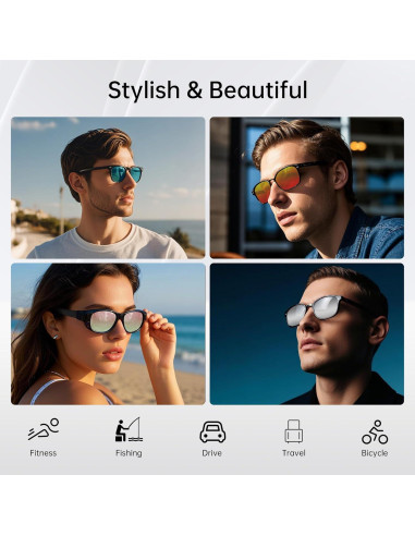 Clip Polarizado HiBloks para Ray-Ban Meta Wayfarer L 53-22