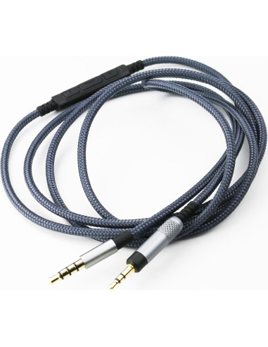 Cable de audio con micrófono y control de volumen KetDirect 1.2m