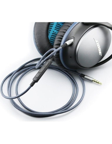 Cable de audio con micrófono y control de volumen KetDirect 1.2m