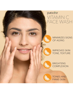 Limpiador Facial de Vitamina C PURA D'OR 236.6 ml - Hidratante y Antioxidante 2