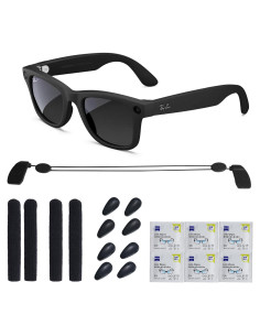 Accesorios para Gafas Inteligentes Ray-Ban Meta Wayfarer - 4 Almohadillas, Cordón y Soporte