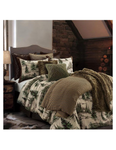 Juego de Edredón Queen Paseo Road Joshua 3 Piezas Cabaña