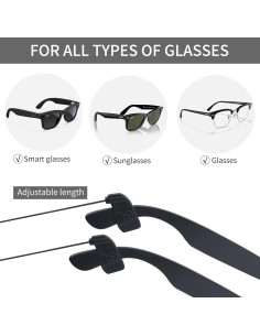 Accesorios para Gafas Inteligentes Ray-Ban Meta Wayfarer - 4 Almohadillas, Cordón y Soporte 2