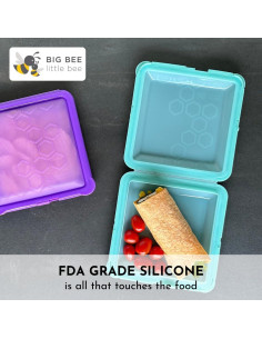 Contenedor de Almacenamiento de Alimentos Gran Abeja Aqua 473ml 2