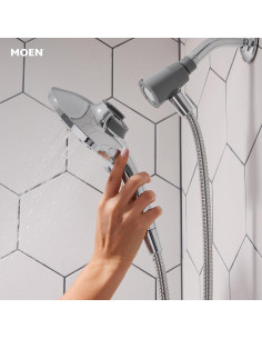 Cabezal de Ducha de Mano Moen Engage Cromo 6 Funciones 152.4 cm 2