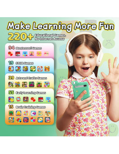 Teléfono Juguete TOPI D5 para Niños con Cámara y 200 Juegos 2