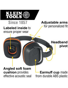 Orejeras Detrás de la Cabeza Klein Tools 60613, Protección Auditiva 2