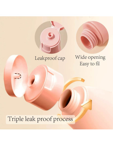 21 Botellas de Aseo Recargables NAICHA a Prueba de Fugas