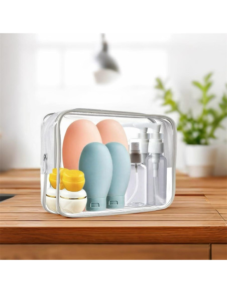 21 Botellas de Aseo Recargables NAICHA a Prueba de Fugas