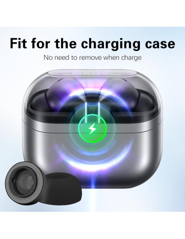 Puntas de oído viscoelásticas Bodykoo para Galaxy Buds3 Pro - Negro