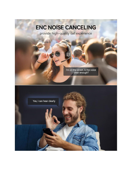 Auriculares Inalámbricos TECKNET TK-HS005 con Cancelación de Ruido