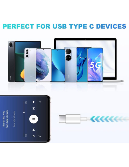 Auriculares con cable XNMOA para iPhone con micrófono azul