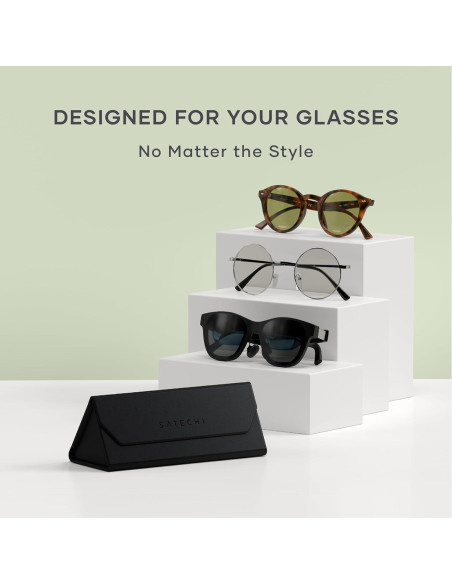 Estuche para Gafas Inteligentes Satechi FindAll Plegable Negro